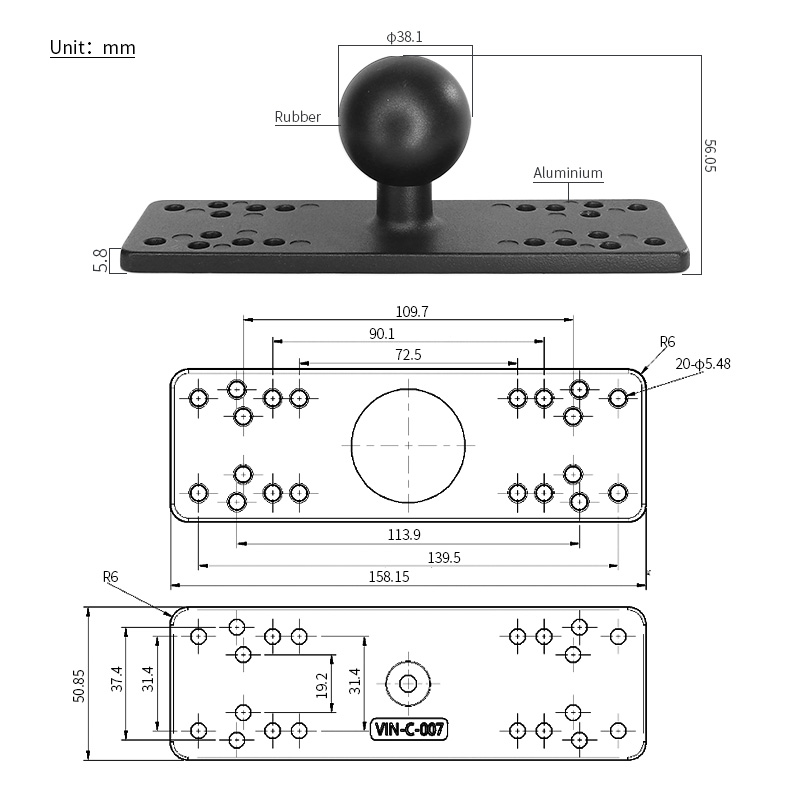 VINmounts 1.5인치 볼 미디엄 암 어군탐지기  - Fish Finder Mount 리뷰 및 가격